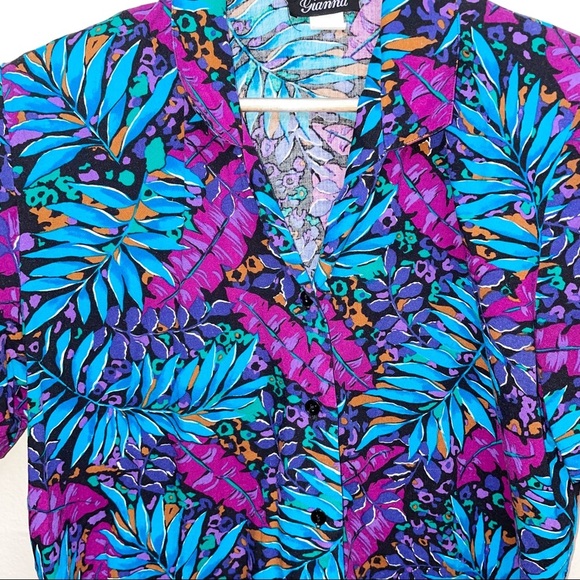 Vintage floral button down - Picture 5 of 8